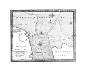 Antique map, Dahlbergh/Pufendorf, Situs Ahlborger fiordt … - Picture 1 of 1