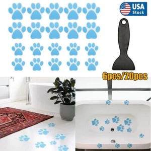 6/20Pcs Non Anti Slip Bathtub Stickers Tub Shower Decals Waterproof Appliques - Picture 1 of 14