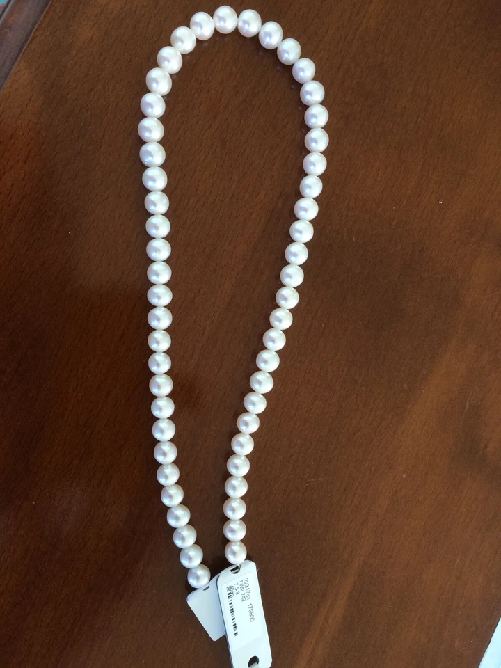 Süßwasserperlen 7-8mm - 1 Strang 53 Stück - nuderosé - Räumungsverkauf - NEU! - Bild 1 von 4