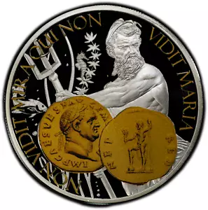 2015 Niue $1 Aureus Neptune PCGS PR70DCAM QE2 RGUTH012 - Picture 1 of 4