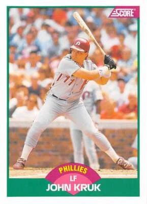 John Kruk 1989 Score Rookie/Traded #70T Phillies ID:19208 - Image 1 of 2