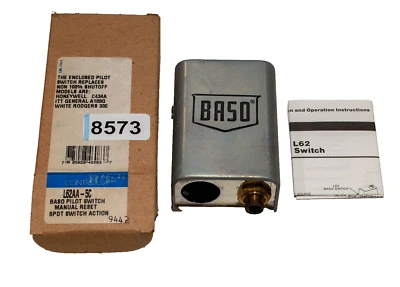 Johnson Controls L62AA-5C Baso Pilot Switch Manual SPST