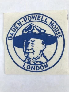 Boy Scouts - FELT 4.5" x 4.5" Baden-Powell House / London patch Iron On - Picture 1 of 2