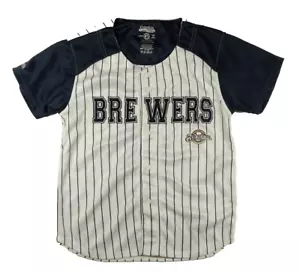 Milwaukee Brewers MLB Stitches Girl's Button-Up Jersey - Picture 1 of 6