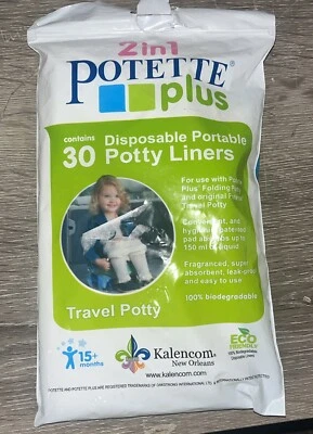 Kalencom 2 in 1 Potette Plus Disposable Portable Potty Liners, 30-pack Toilet - Image 1 of 2