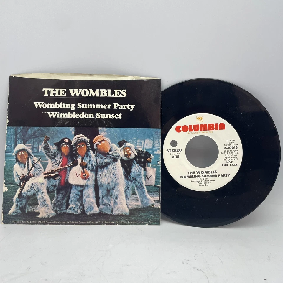 The Wombles ‎Wombling Summer Party 7" Single 45RPM US 1974 Promo Stereo/Mono VG+ - Image 1 of 2