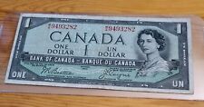 Bank Of Canada,  1954 $1 Devil Face Banknote,  F/VF