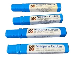 Lot of 4 Niagara Cutter End Mills - Picture 1 of 3
