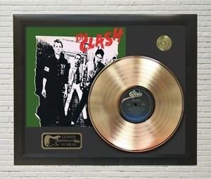 The Clash London Calling Framed Legends Of Music Gold LP Record Display - Picture 1 of 4