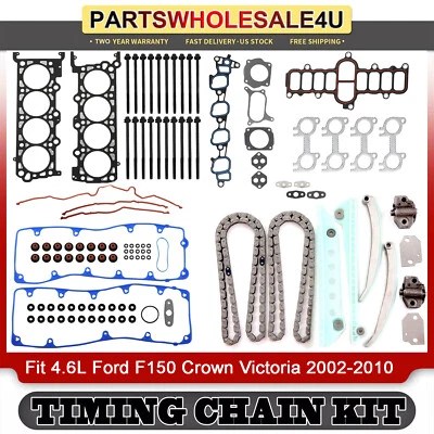 Timing Chain Head Gasket Bolts Kit fit 4.6L Ford F150 Crown Victoria 2002-2010 - Image 1 of 4