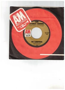 The Sandpipers POP ROCK 45 (AM 1185)Come Saturday Morning/To Put Up With You NM - Imagen 1 de 2