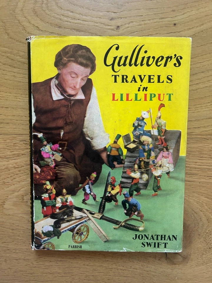 Gulliver's Travels in Lilliput by Jonathan Swift & Hugh Gee 1949 Vintage HBDJ - Image 1 of 4