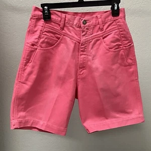 Pantaloncini jeans vintage Wrangler SilverLake da donna grattacieli rosa denim taglia 11/12 - Foto 1 di 12