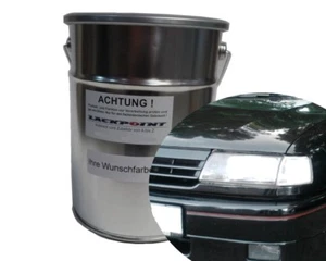 Pintura base lista para pulverizar de 2 litros adecuada para Opel 200 pintura de coche negra Lackpoi - Imagen 1 de 1