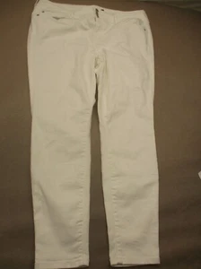 TORRID Feel The Fit Size 20R Womens White Cotton Blend Pockets Chino Pants 622 - Picture 1 of 11