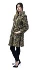 Manteau en fausse fourrure vintage femme de la foule années 60 La France Safari Russel Taylor léopard M/L 