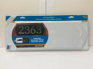 New ! Hillman Address Plaque House Plate *For 4" & 5" Numbers* 848711 16 x 6 - Picture 1 of 10