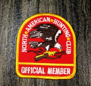 Parche de ropa bordado planchado club de caza norteamericano vintage de los años 90 - Imagen 1 de 3