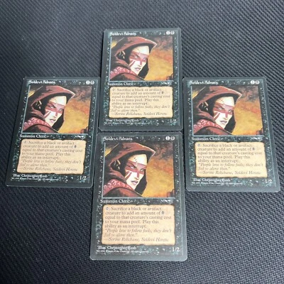 Soldevi Adnate Female MTG Alliances Magic the Gathering Black Playset Vintage 4 - Image 1 of 4