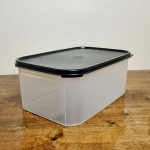 Tupperware Modular Mate #1609 18 Cup Rectangular Storage Container Black Lid NEW - Picture 1 of 6
