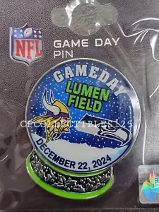 SEATTLE SEAHAWKS VS Minnesota Vikings Game day Pin 12/22/2024 NEW Lumen Field - Picture 1 of 1