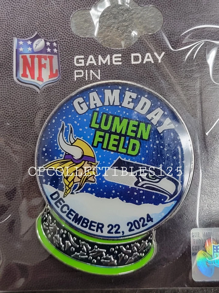 SEATTLE SEAHAWKS VS Minnesota Vikings Game day Pin 12/22/2024 NEW Lumen Field - Image 1 of 1
