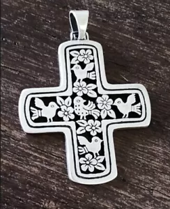 Collar Colgante Cruz Pájaro James Avery Retirado Plata Esterlina La Paloma con Caja - Imagen 1 de 21