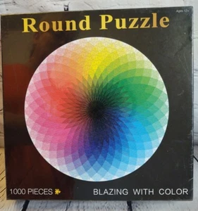 Circle 1000-teiliges Puzzle - Strahlend mit Farbe. Rund. BRANDNEU - Bild 1 von 7