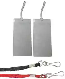 4 breite Gepäck Kreuzfahrt Anhänger Halter mit 9" Schlaufen BONUS 2 Schlüsselbänder für Kabine Schlüssel Karte - Bild 1 von 1