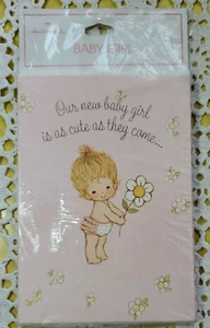 Vintage Pack of 10 Hallmark Birth Announcements Baby Girl New Cute as they come - Picture 1 of 9