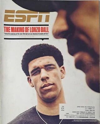 ESPN Magazine 2017 May Lonzo Ball NBA Basketball Red Sox Chris Sale MLB - Image 1 of 2