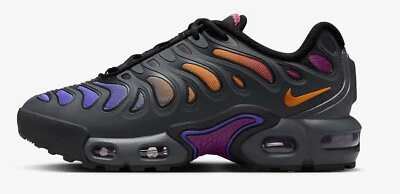 Zapatos Nike Air Max Plus Drift Juveniles 6.5~NUEVOS~Negro/Antracita/Viotecnología/Monarca Foto 1 de 4