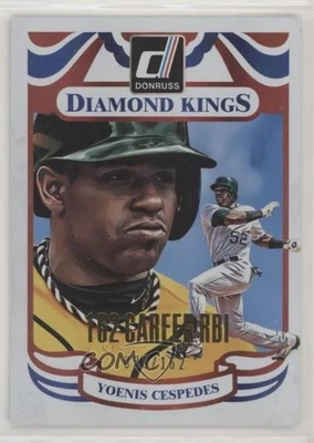 2014 Panini Donruss Diamond Kings Gold Career Stat Line /162 Yoenis Cespedes - Image 1 of 2