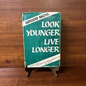 Look Younger Live Longer + Diät von Gayelord Hauser 1950 HC DJ - Bild 1 von 14