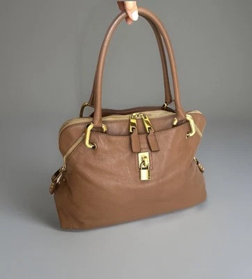 Auténtico Bolso Cartera Marc Jacobs Hecho en Italia Cuero Marrón Paradise Rio Foto 1 de 4