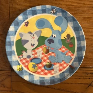 2002 Blues Clues Melamine Plate Periwinkle Kitten Picnic Zak Designs - Picture 1 of 9