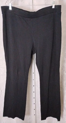 J JILL Women's Pull On Bootcut Pants Leggings XL Stretch Black Elastic Waist  - Image 1 of 4