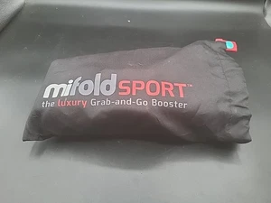Mifold Sport The Luxury Grab-And-Go Compact Car Booster Portable Seat Black/Red - Picture 1 of 14