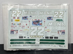 NASCAR DECAL #22 MBNA AMERICA 1996 PONTIAC GRAND PRIX Randy LaJoie SLIXX 1/24 - Picture 1 of 2
