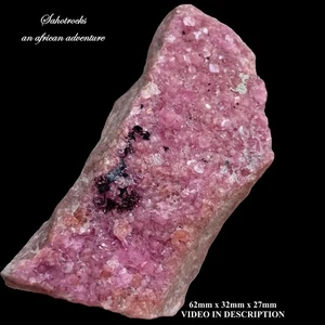 Cobaltoan calcite and heterogenite - Mashamba West mine DRC Congo - Picture 1 of 12