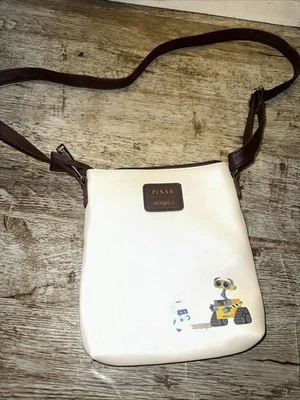 Loungefly Cream WALL-E Brown Crossbody Bag with Leather Trim - Image 1 of 3