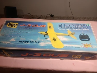Rare-NEW-Best Buy J-3 Cub Electric Powered radio controlled airplane 💫 - Image 1 of 2