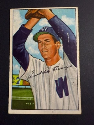 1952 Bowman #143 Sadalio Sandy Consuegra Washington Senators  Fair - Image 1 of 2