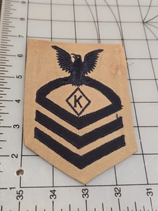 Original US Navy Chief Petty Officer Chemical Warfareman Tan 4086 - Picture 1 of 2