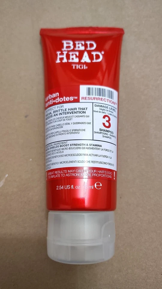 2 unidades Champú TIGI Cabezal de Cama RESURRECTION 3 - 2,54 EE. UU. Fl. Oz/75 ml Foto 1 de 1