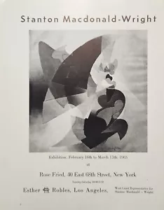 Stanton Macdonald-Wright 1965 Rose Fried Druck Vintage Ephemera Wandbild Dekor - Bild 1 von 1