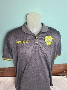 Al Wasl FC Football Shirt Polo Men's Size Large L Sewn Logo Dubai UAE by Yellow  - Picture 1 of 11