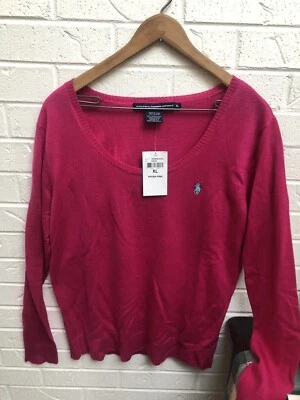 Ralph Lauren Sport Nuevo Con Etiquetas Mujer’s Lana Merino Suéter XL Foto 1 de 4