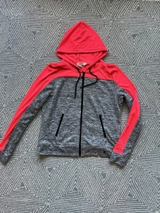 Women's Nicki Minaj Full Zip Hooded Sweatshirt - Gray/Pink - XL - Picture 1 of 5