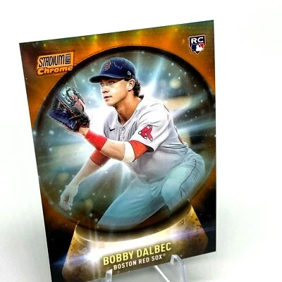 Topps Stadium Club Chrome BOBBY DALBEC RC Crystal Ball ORANGE /25 SSP rookie SOX - Image 1 of 4